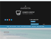 Tablet Screenshot of cosmeticdentistpalmbeachgardens.com